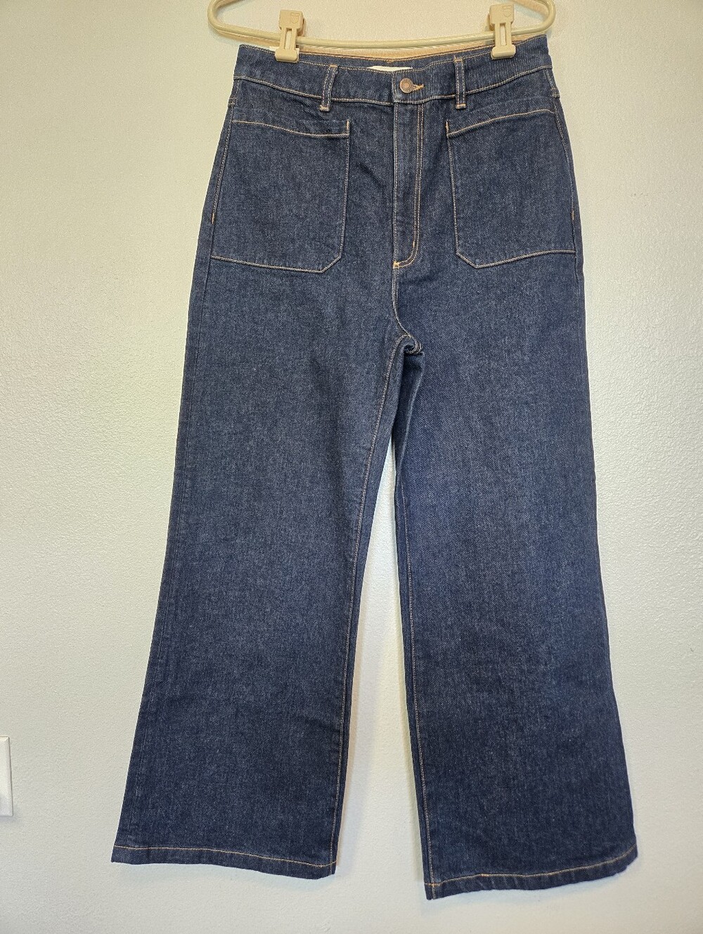 ROLLA'S Dark Blue "True Rinse" Sailor Wide Leg Revolve Jeans, Size 30 - Picture 1 of 8